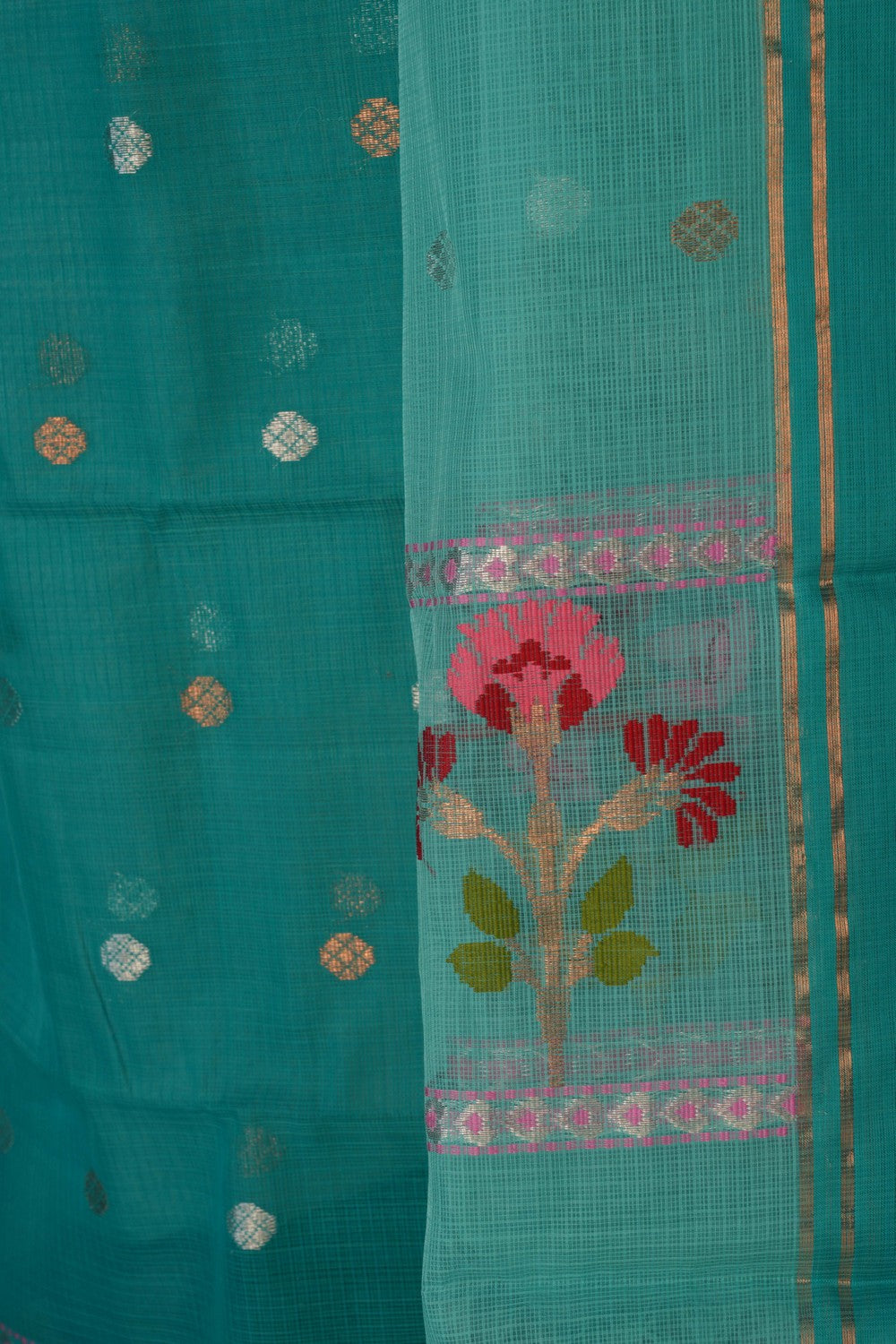 Image of Kota Doria Unstitched Suit (2 Pcs Set)